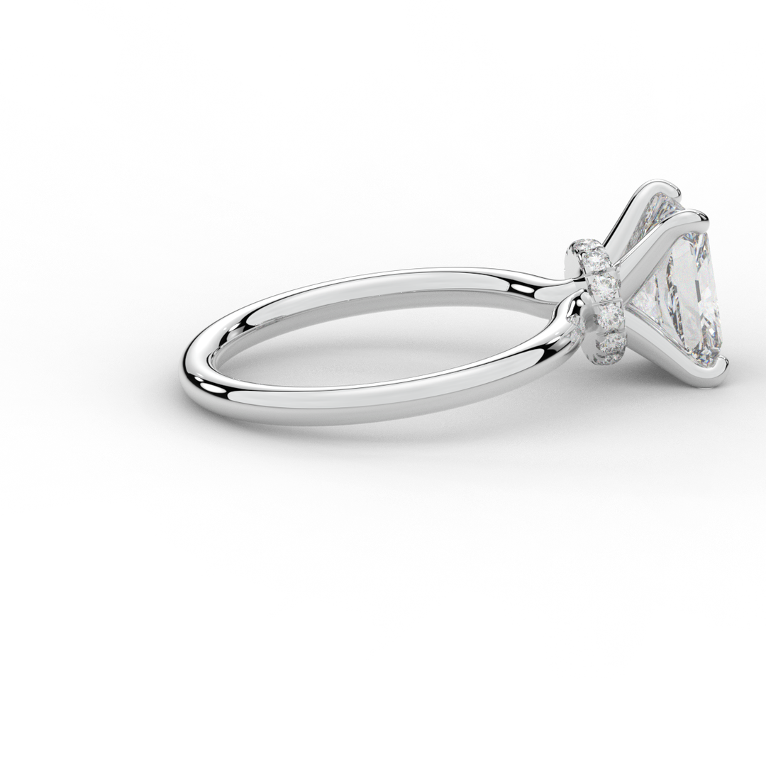 2.05CT.TW RADIANT LAB DIAMOND SOLITAIRE ENGAGEMENT RING - Nazarelle
