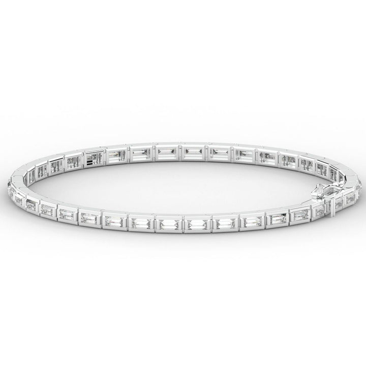 3.40CT.TW ROUND LAB DIAMOND TENNIS BRACELET - Nazarelle