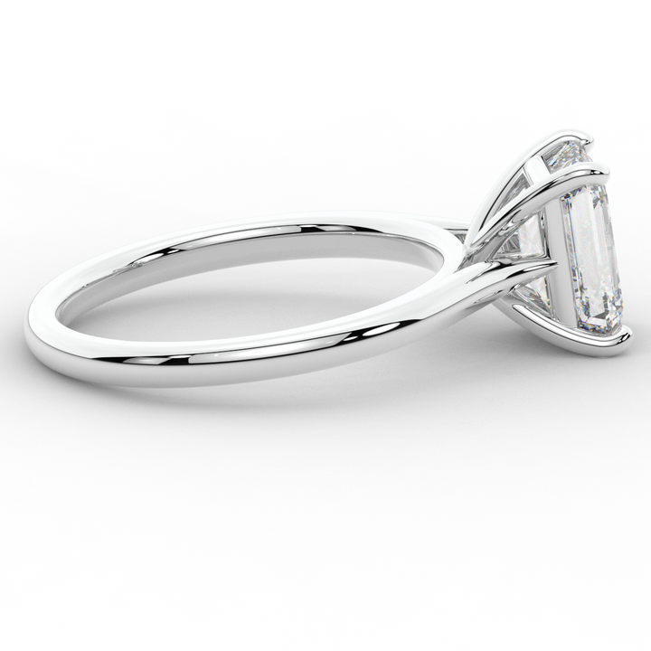 2.00CT EMERALD CUT LAB DIAMOND SOLITAIRE ENGAGEMENT RING - Nazarelle