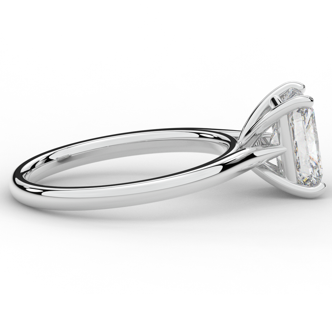 2.00CT RADIANT LAB DIAMOND SOLITAIRE ENGAGEMENT RING - Nazarelle