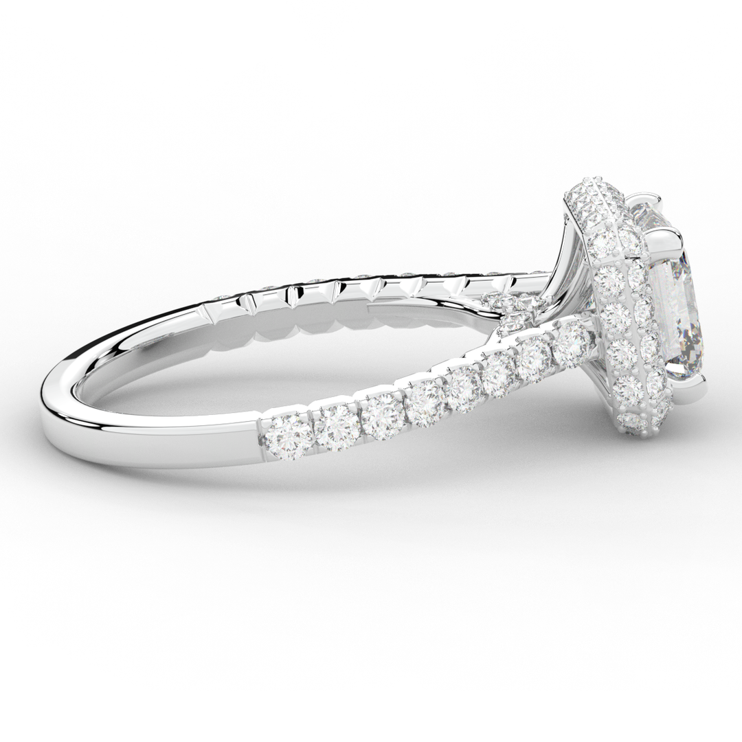 2.75CT.TW ASSCHER LAB DIAMOND HALO ENGAGEMENT RING - Nazarelle