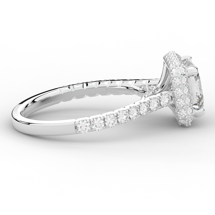 2.75CT.TW ASSCHER LAB DIAMOND HALO ENGAGEMENT RING - Nazarelle