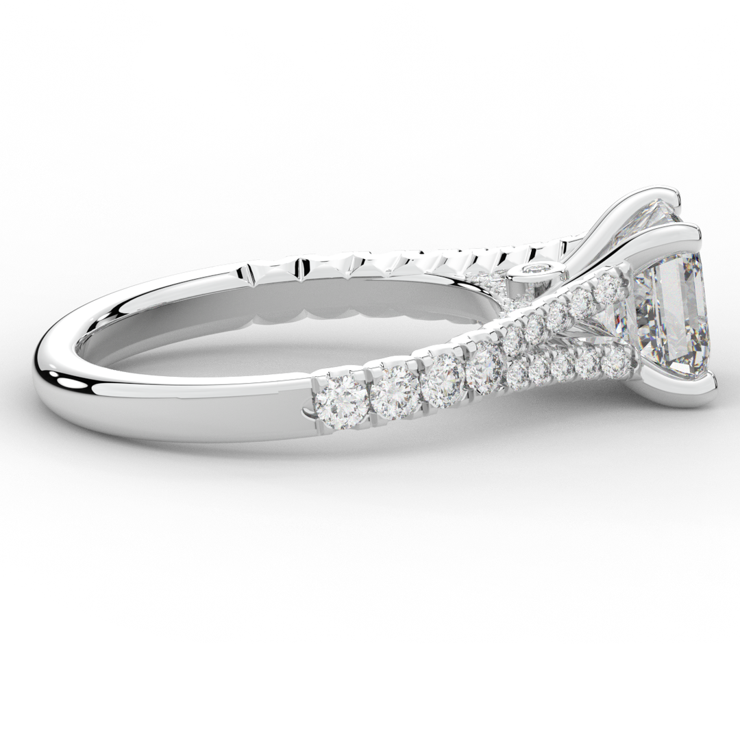 2.45CT.TW ASSCHER LAB DIAMOND ENGAGEMENT RING - Nazarelle