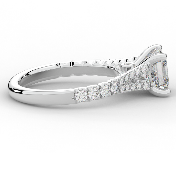 2.45CT.TW ASSCHER LAB DIAMOND ENGAGEMENT RING - Nazarelle