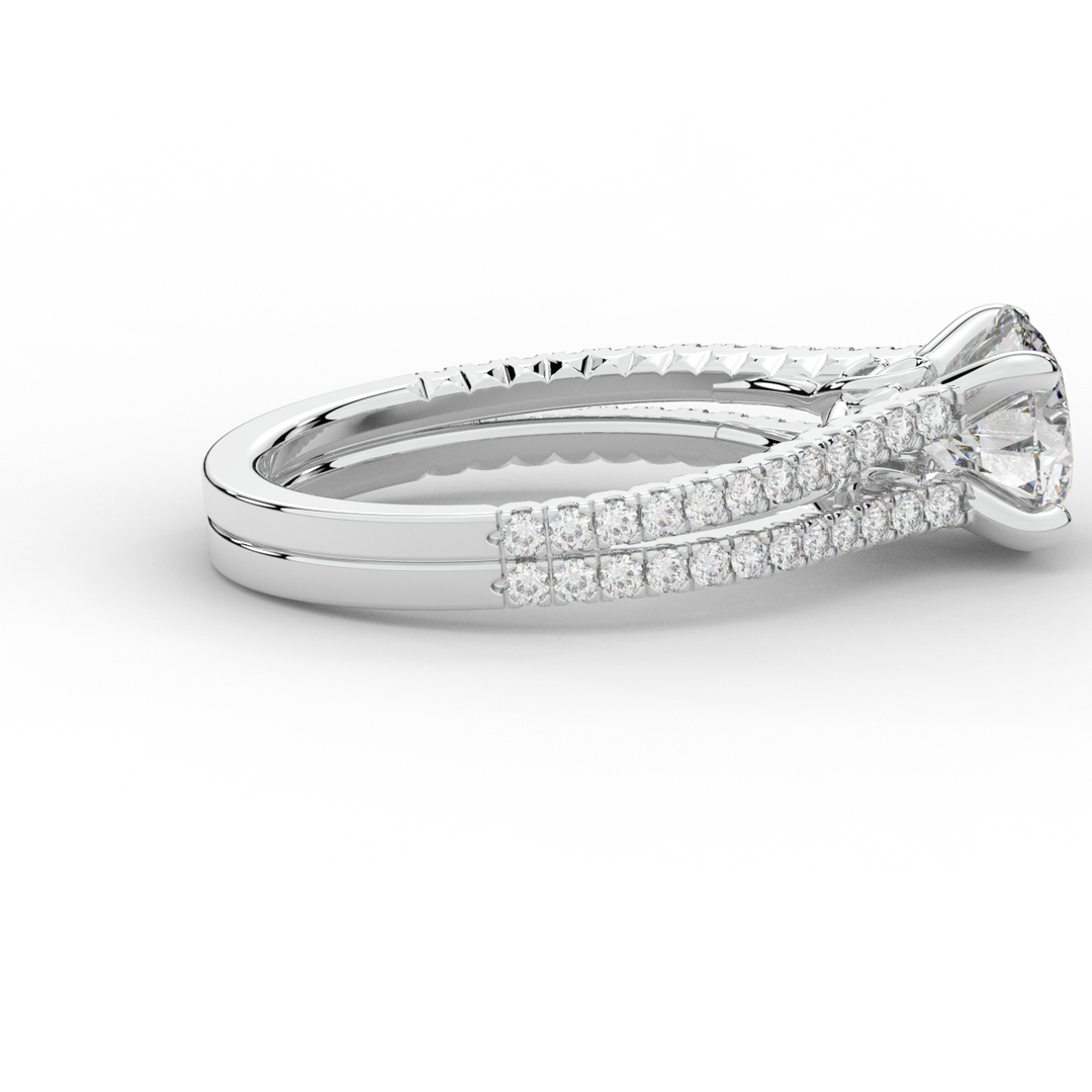 1.90CT.TW ROUND LAB DIAMOND SOLITAIRE ENGAGEMENT RING - Nazarelle