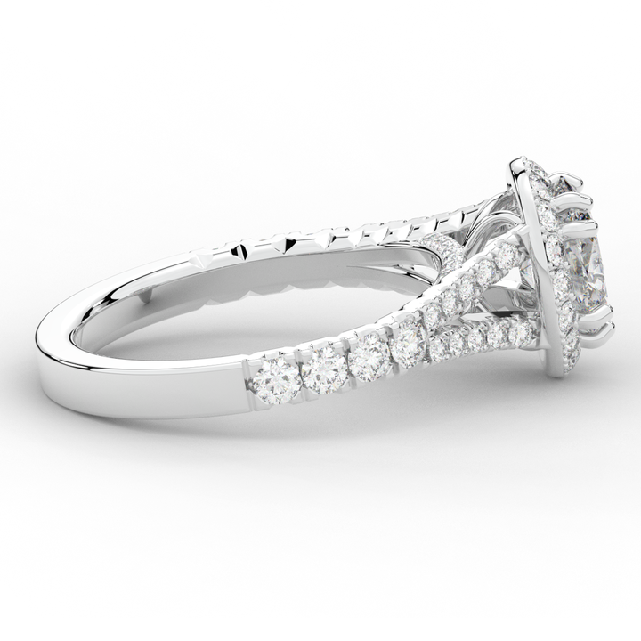 1.60CT.TW OVAL LAB DIAMOND ENGAGEMENT RING - Nazarelle