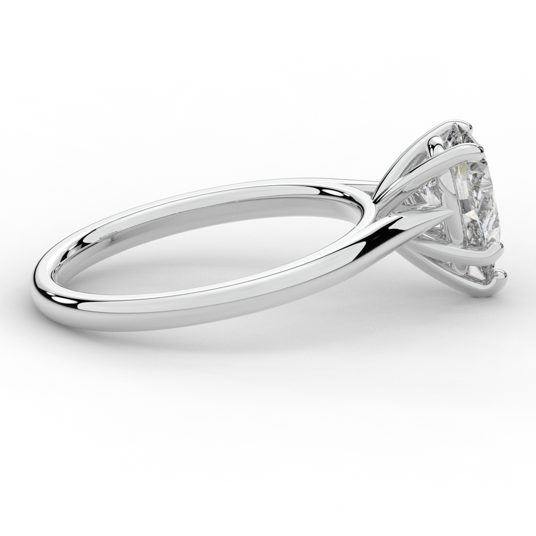 1.00CT PEAR LAB DIAMOND SOLITAIRE ENGAGEMENT RING - Nazarelle