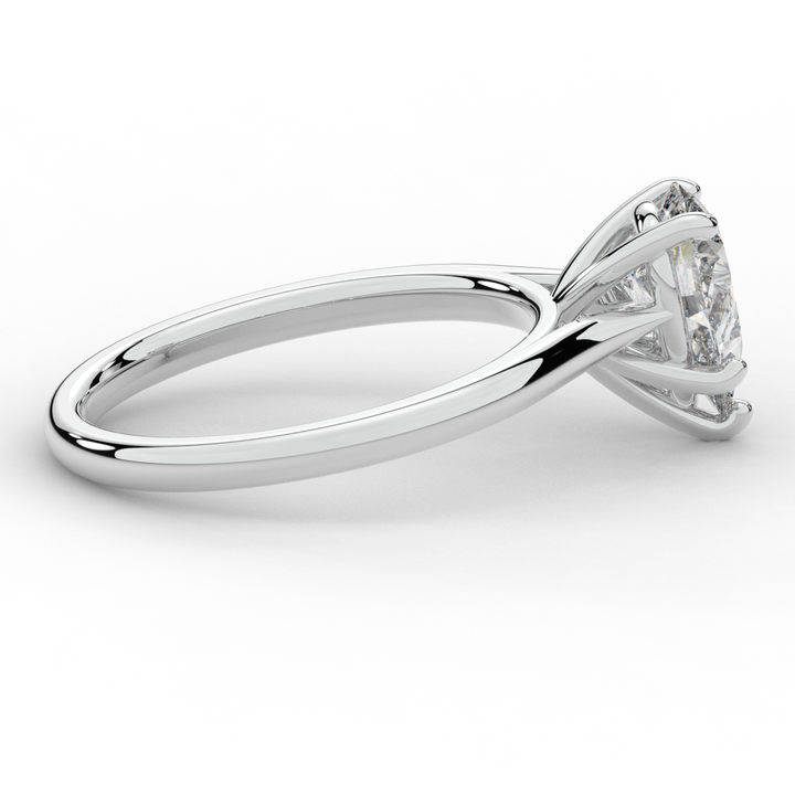 1.00CT PEAR LAB DIAMOND SOLITAIRE ENGAGEMENT RING - Nazarelle
