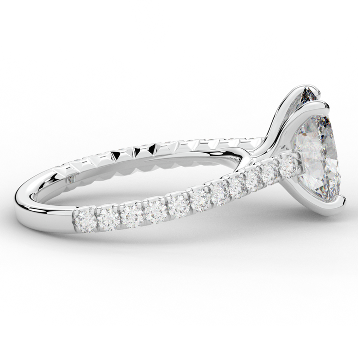 2.40CT.TW OVAL LAB DIAMOND ENGAGEMENT RING - Nazarelle