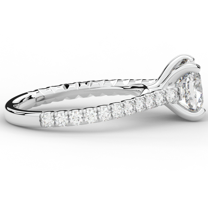2.40CT.TW CUSHION LAB DIAMOND ENGAGEMENT RING - Nazarelle