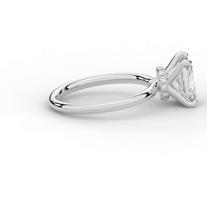 2.05CT.TW RADIANT LAB DIAMOND SOLITAIRE ENGAGEMENT RING - Nazarelle
