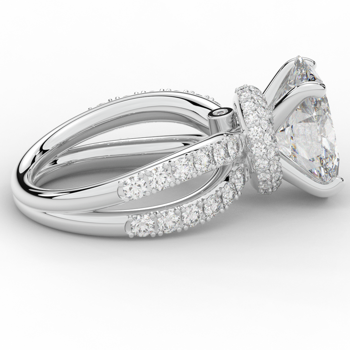 6.25CT.TW OVAL LAB DIAMOND ENGAGEMENT RING