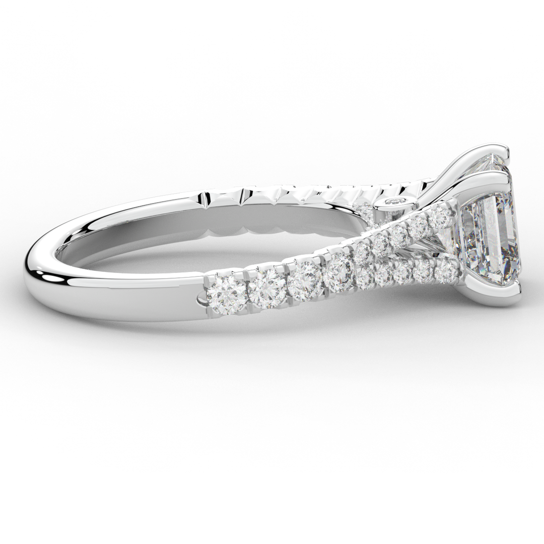 2.45CT.TW ASSCHER LAB DIAMOND ENGAGEMENT RING - Nazarelle