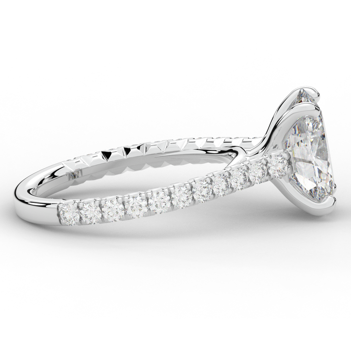 2.40CT.TW OVAL LAB DIAMOND ENGAGEMENT RING - Nazarelle