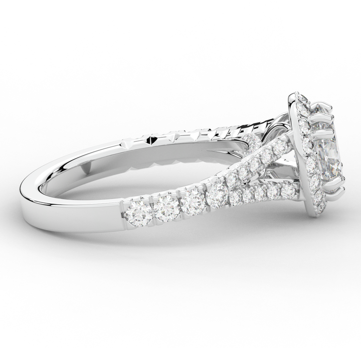 1.60CT.TW OVAL LAB DIAMOND ENGAGEMENT RING - Nazarelle