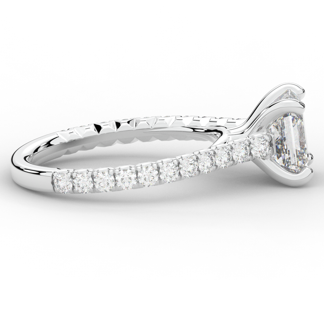 2.40CT.TW ASSCHER LAB DIAMOND ENGAGEMENT RING - Nazarelle