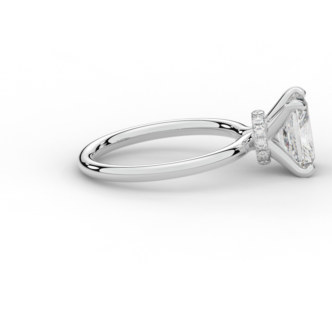 2.05CT.TW RADIANT LAB DIAMOND SOLITAIRE ENGAGEMENT RING - Nazarelle