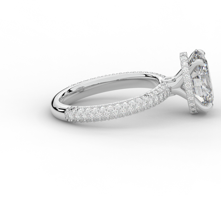 3.60CT.TW OVAL LAB DIAMOND SOLITAIRE ENGAGEMENT RING - Nazarelle