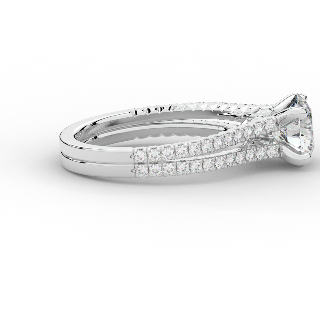 1.90CT.TW ROUND LAB DIAMOND SOLITAIRE ENGAGEMENT RING - Nazarelle