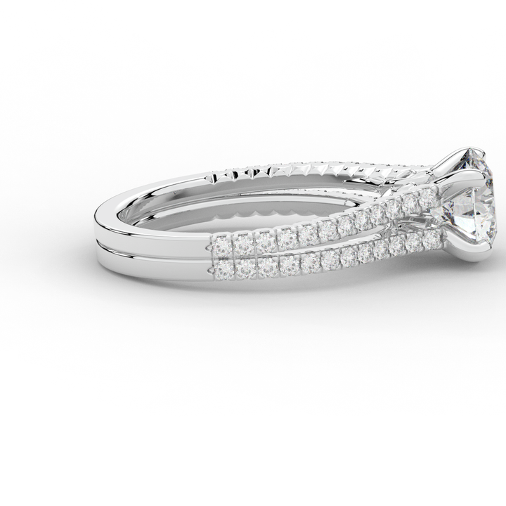 1.90CT.TW ROUND LAB DIAMOND SOLITAIRE ENGAGEMENT RING - Nazarelle