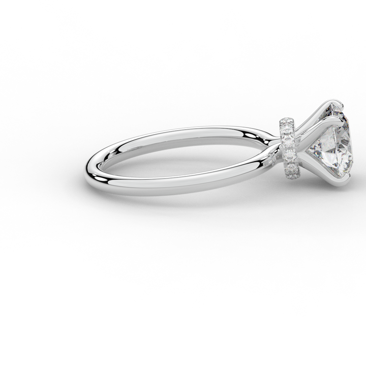 2.05CT.TW ROUND LAB DIAMOND SOLITAIRE ENGAGEMENT RING - Nazarelle