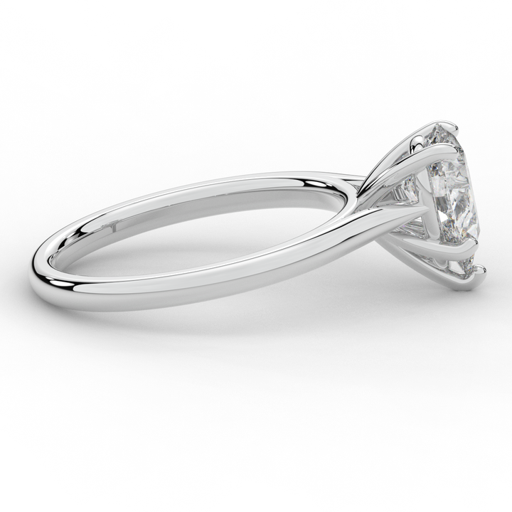 1.00CT PEAR LAB DIAMOND SOLITAIRE ENGAGEMENT RING - Nazarelle