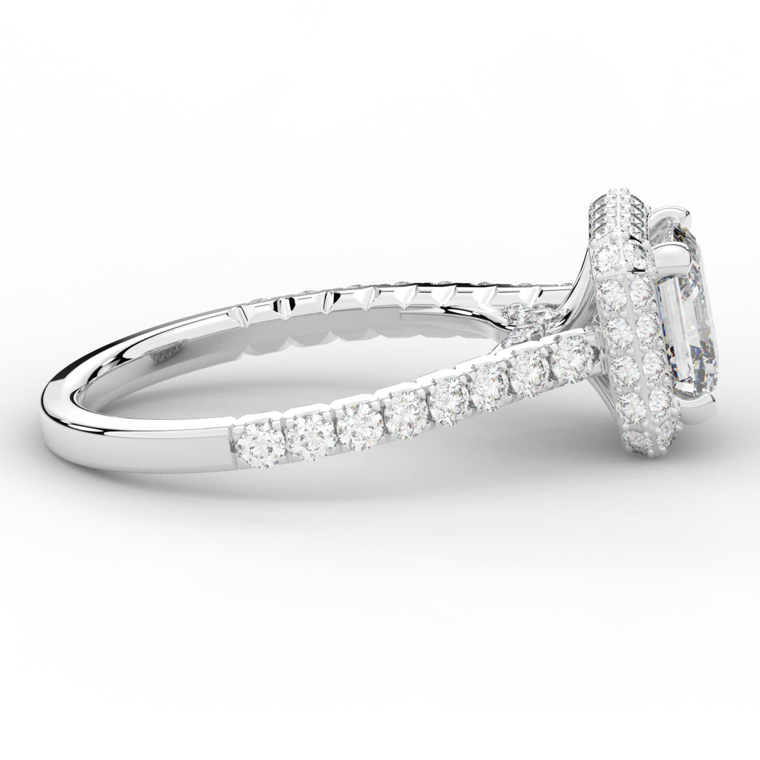 2.75CT.TW ASSCHER LAB DIAMOND HALO ENGAGEMENT RING - Nazarelle