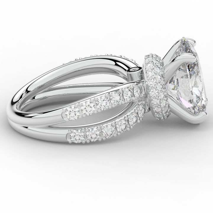 6.25CT.TW OVAL LAB DIAMOND ENGAGEMENT RING