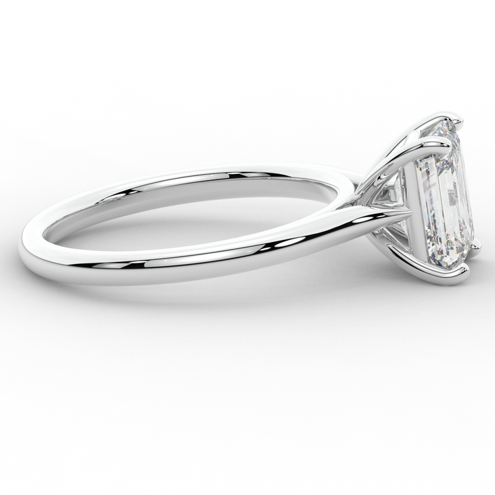 2.00CT EMERALD CUT LAB DIAMOND SOLITAIRE ENGAGEMENT RING - Nazarelle