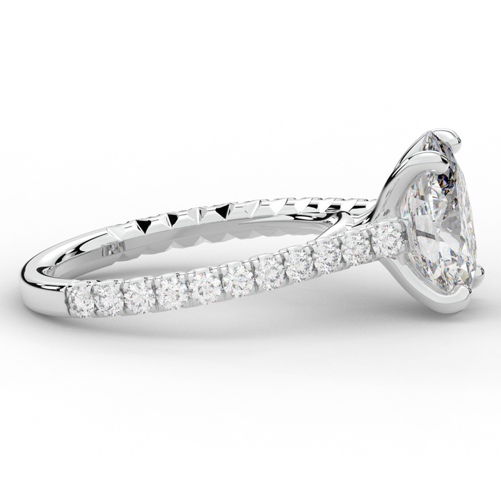 2.40CT.TW OVAL LAB DIAMOND ENGAGEMENT RING - Nazarelle