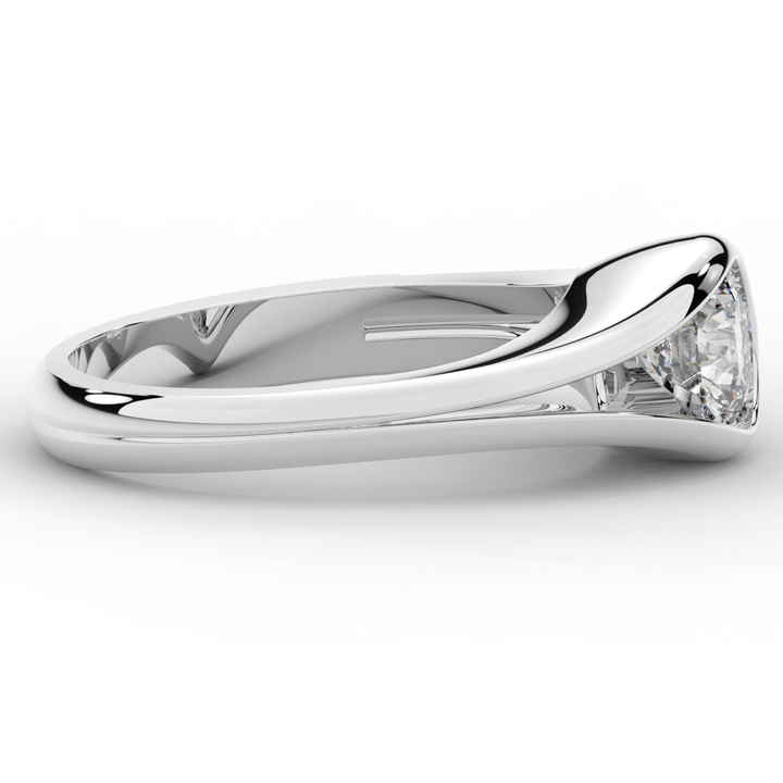 1.10CT.TW ROUND LAB DIAMOND SOLITAIRE ENGAGEMENT RING - Nazarelle