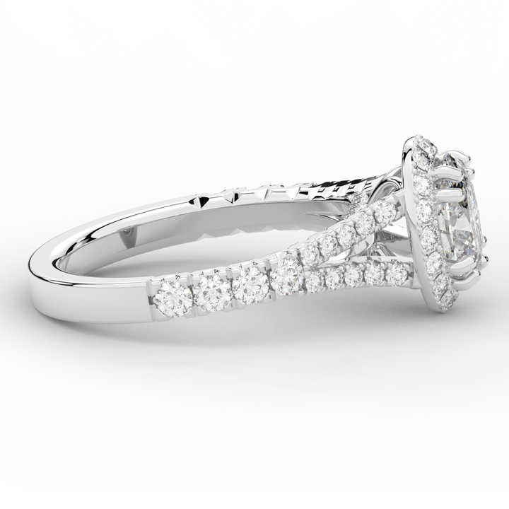 1.60CT.TW OVAL LAB DIAMOND ENGAGEMENT RING - Nazarelle