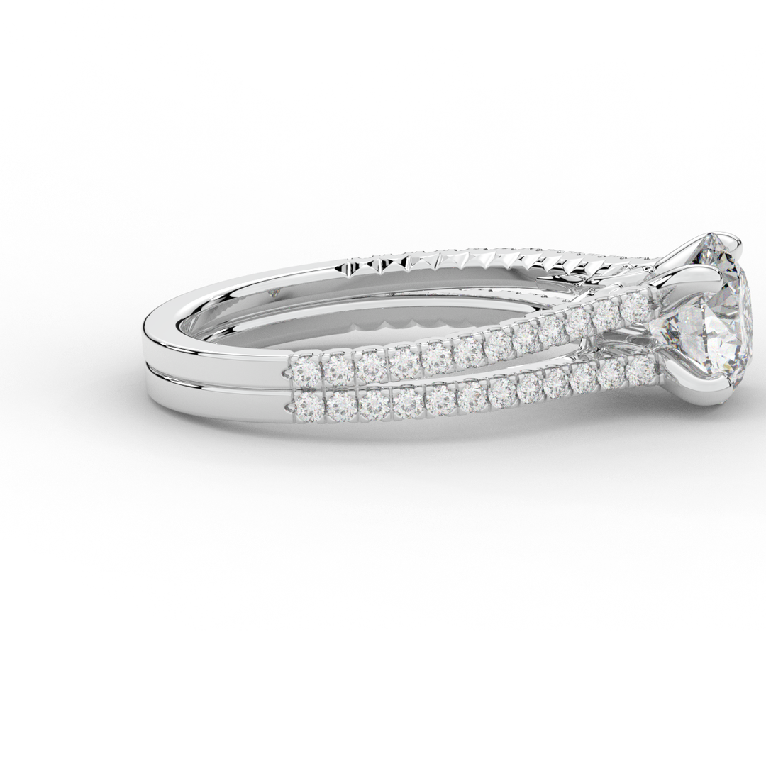 1.90CT.TW ROUND LAB DIAMOND SOLITAIRE ENGAGEMENT RING - Nazarelle