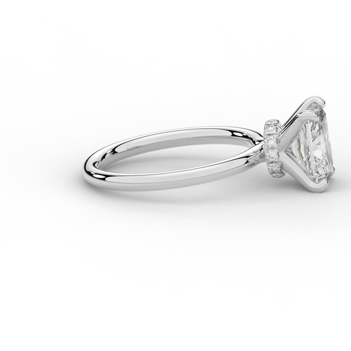 2.05CT.TW RADIANT LAB DIAMOND SOLITAIRE ENGAGEMENT RING - Nazarelle