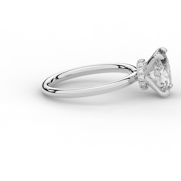 2.05CT.TW OVAL LAB DIAMOND SOLITAIRE ENGAGEMENT RING - Nazarelle
