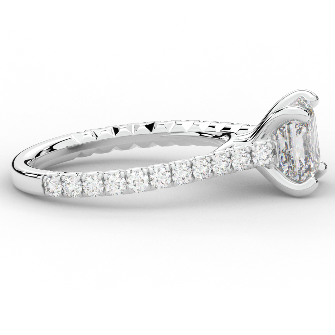 2.40CT.TW ASSCHER LAB DIAMOND ENGAGEMENT RING - Nazarelle