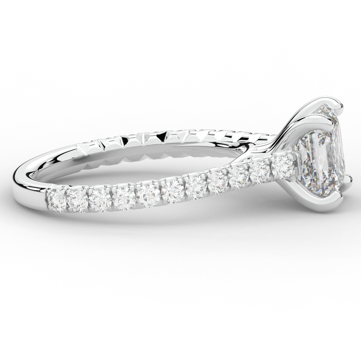 2.40CT.TW ASSCHER LAB DIAMOND ENGAGEMENT RING - Nazarelle