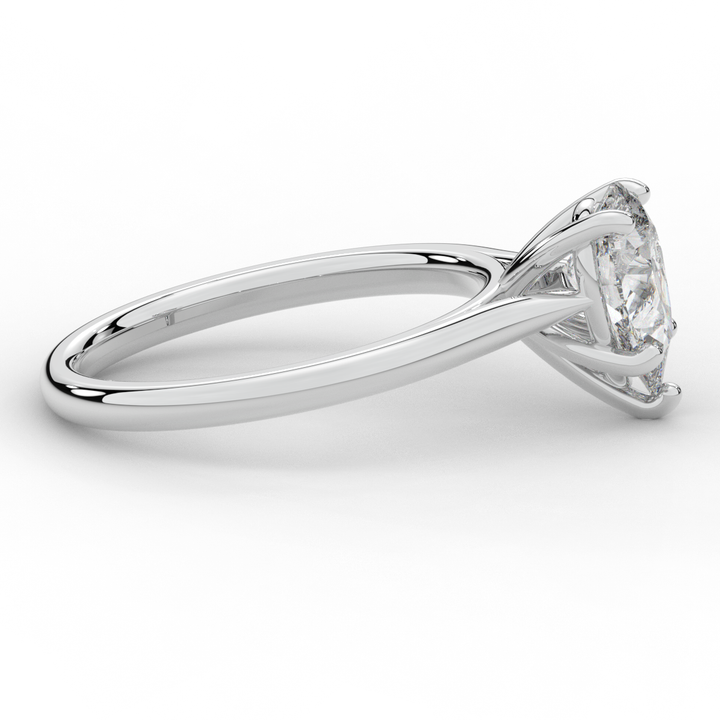 1.00CT PEAR LAB DIAMOND SOLITAIRE ENGAGEMENT RING - Nazarelle