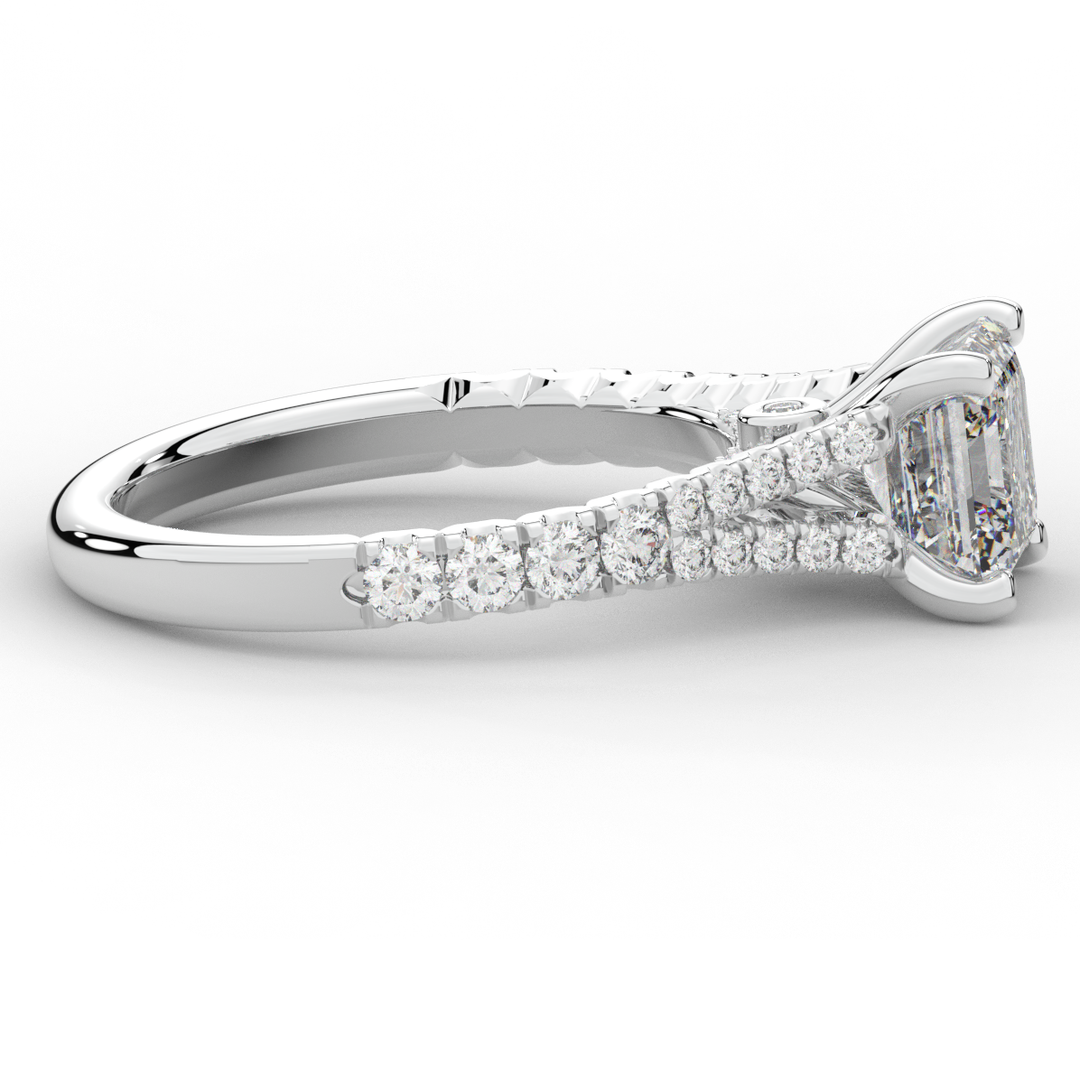 2.45CT.TW ASSCHER LAB DIAMOND ENGAGEMENT RING - Nazarelle