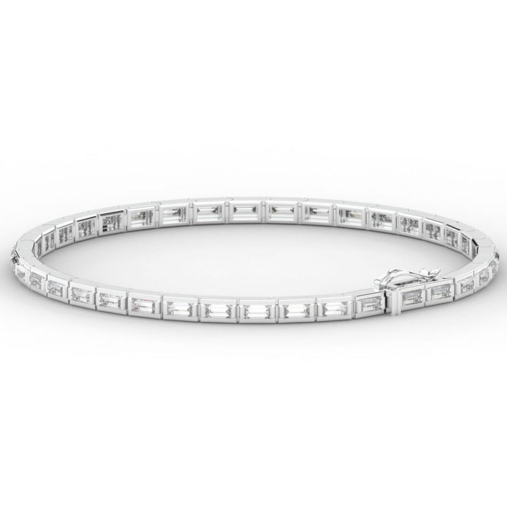 3.40CT.TW ROUND LAB DIAMOND TENNIS BRACELET - Nazarelle