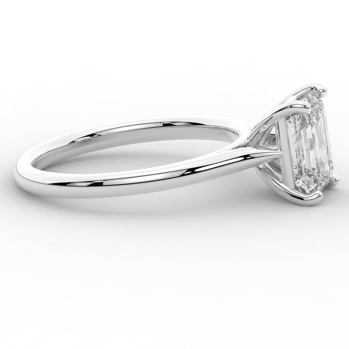 2.00CT EMERALD CUT LAB DIAMOND SOLITAIRE ENGAGEMENT RING - Nazarelle