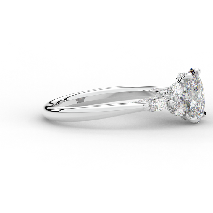 2.00CT.TW OVAL LAB DIAMOND ENGAGEMENT RING - Nazarelle