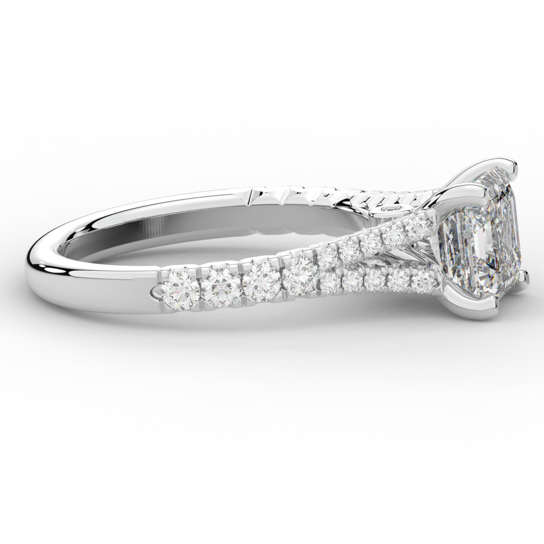 2.45CT.TW ASSCHER LAB DIAMOND ENGAGEMENT RING - Nazarelle