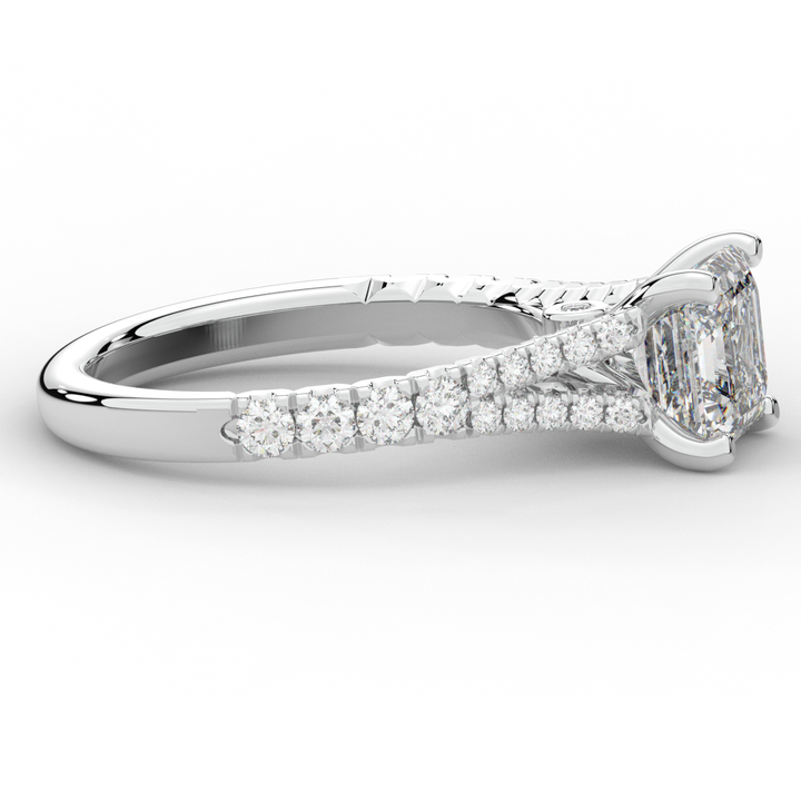2.45CT.TW ASSCHER LAB DIAMOND ENGAGEMENT RING - Nazarelle