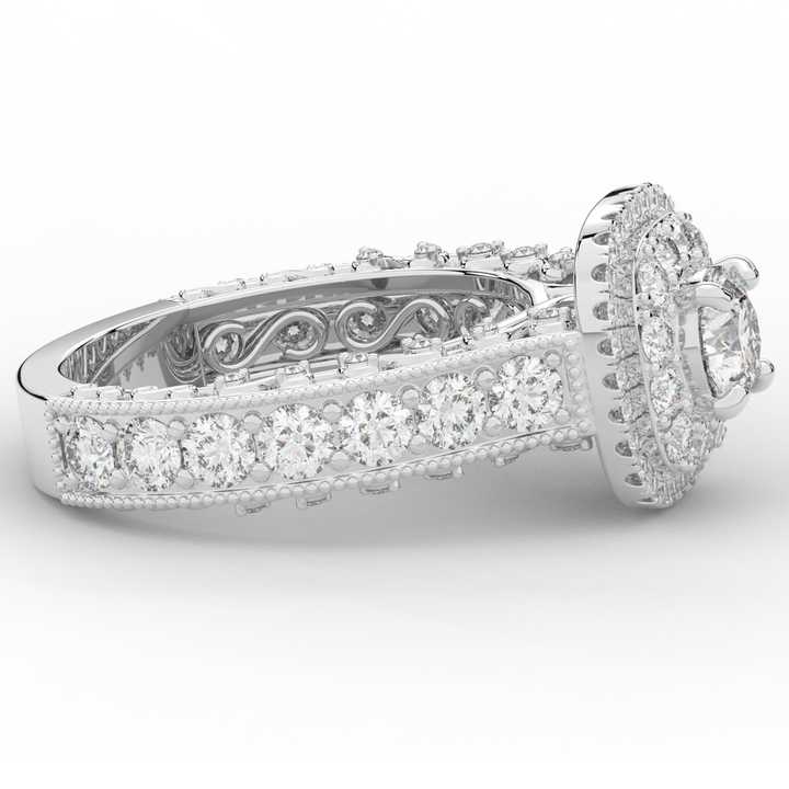 2.30CT.TW ROUND LAB DIAMOND ENGAGEMENT RING - Nazarelle
