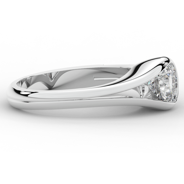 1.10CT.TW ROUND LAB DIAMOND SOLITAIRE ENGAGEMENT RING - Nazarelle
