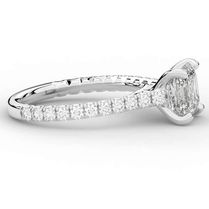 2.40CT.TW ASSCHER LAB DIAMOND ENGAGEMENT RING - Nazarelle