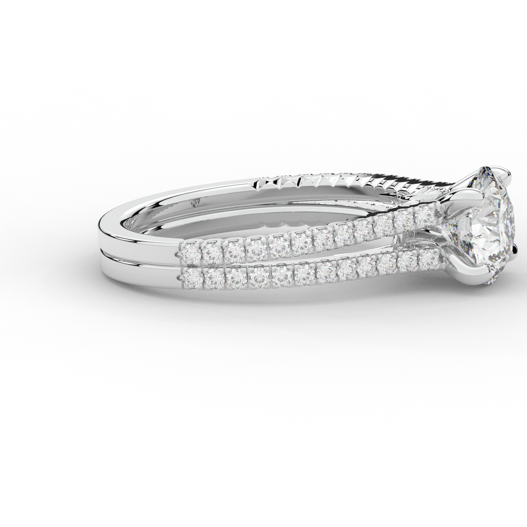 1.90CT.TW ROUND LAB DIAMOND SOLITAIRE ENGAGEMENT RING - Nazarelle
