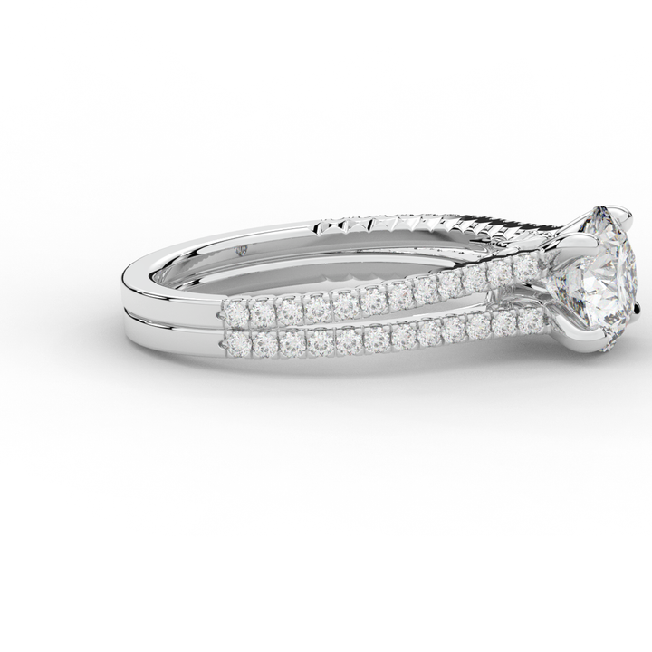 1.90CT.TW ROUND LAB DIAMOND SOLITAIRE ENGAGEMENT RING - Nazarelle