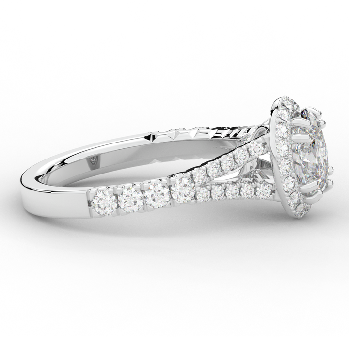 1.60CT.TW OVAL LAB DIAMOND ENGAGEMENT RING - Nazarelle